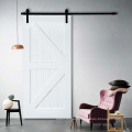 Graphic Design House MDF Board K Interior Sliding Barn Door with Hardware American Style Country White Closet Doors